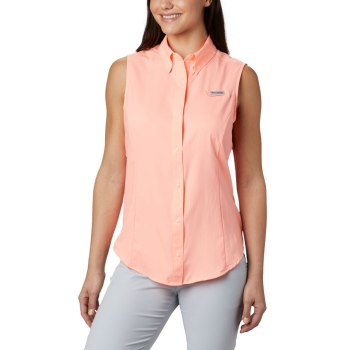 Columbia PFG Tamiami Sleeveless, Camisa Rosas Para Mujer | 736490-CXW